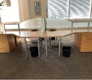 16-Way L-Shape Cluster Desk System